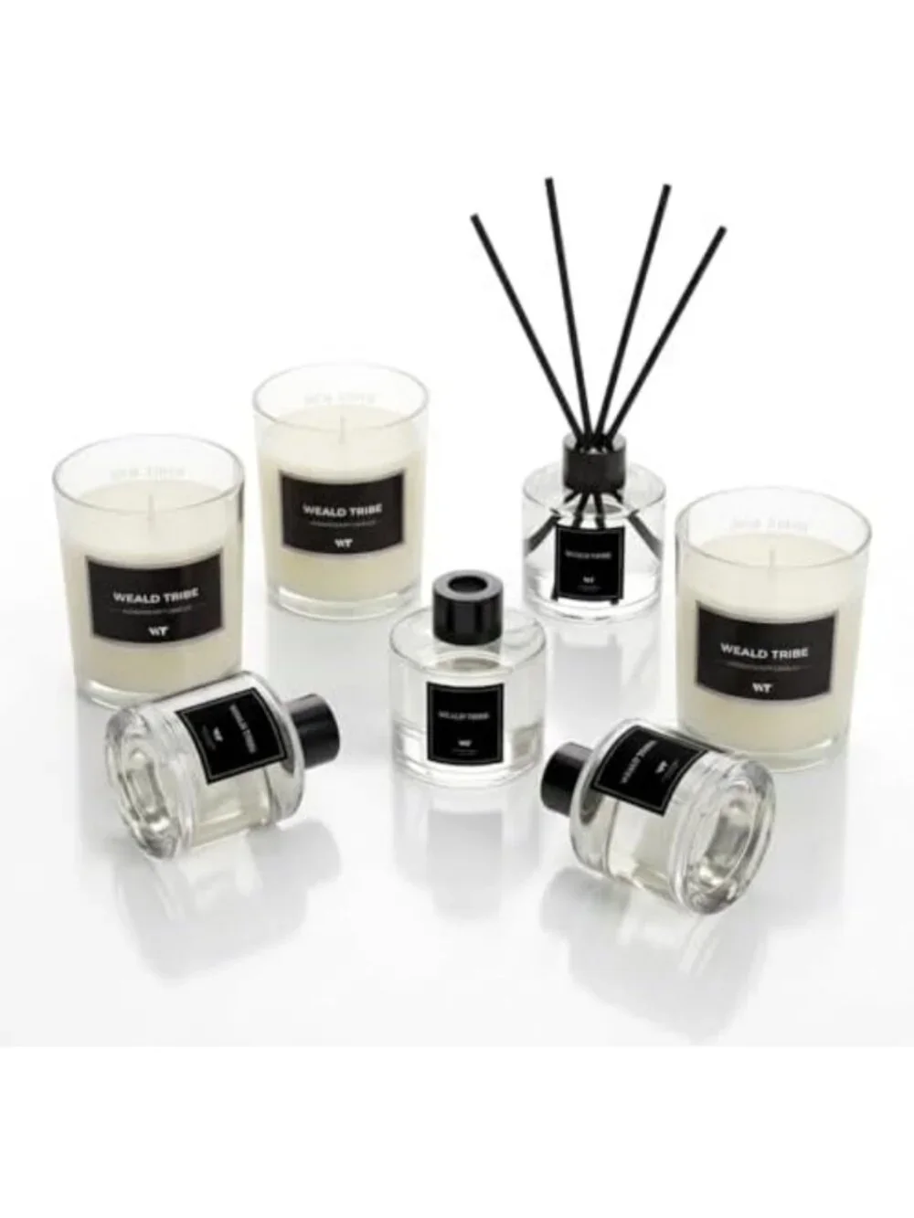 Set of 3 Reed Diffusers for Home Fragrance | Bamboo, Sage & Sandalwood Scents